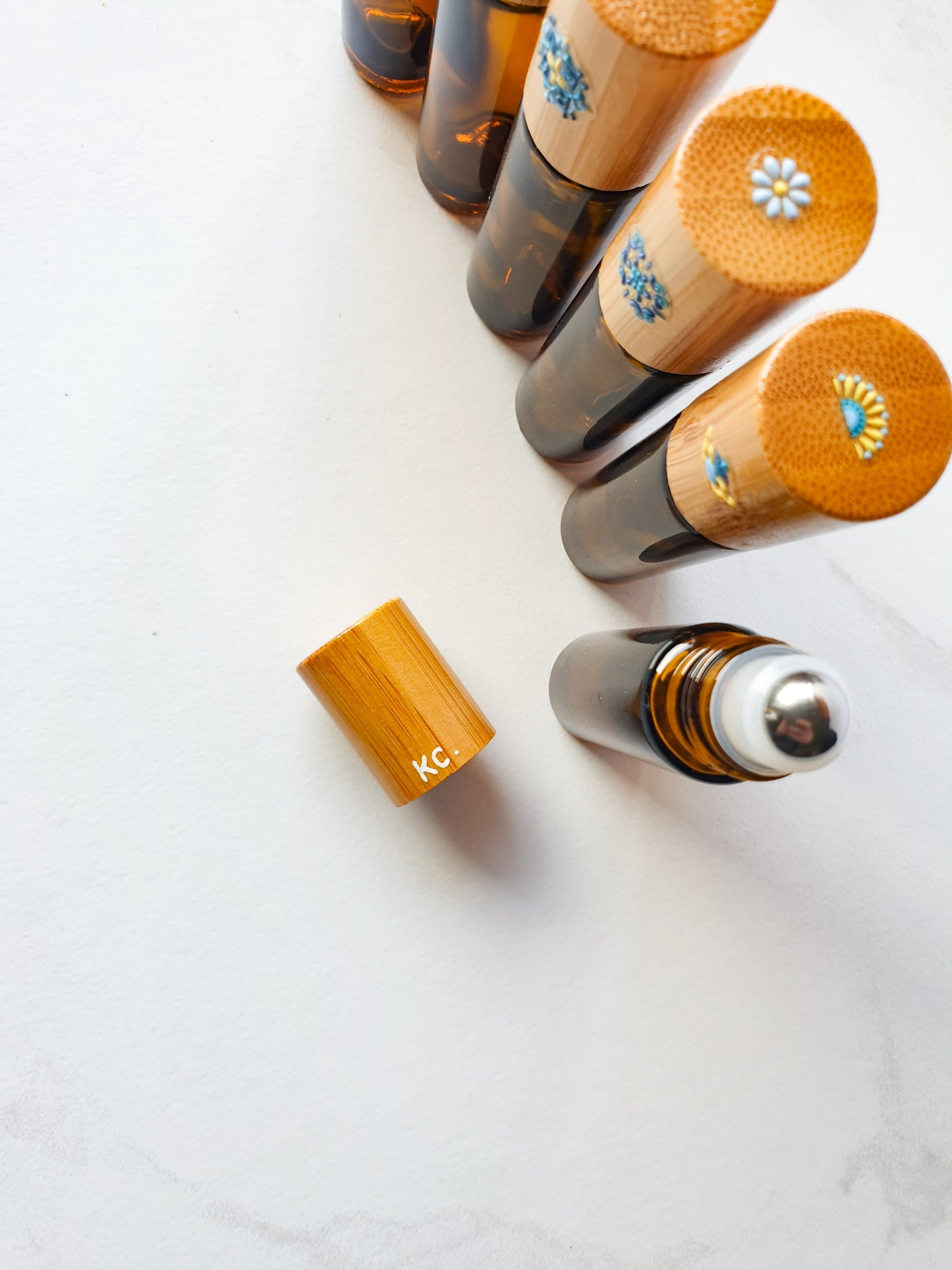 "Lucia" Set of 6 Bamboo Rollers